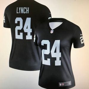 Womens Oakland Raiders Lynch Jersey PETITE FITTED